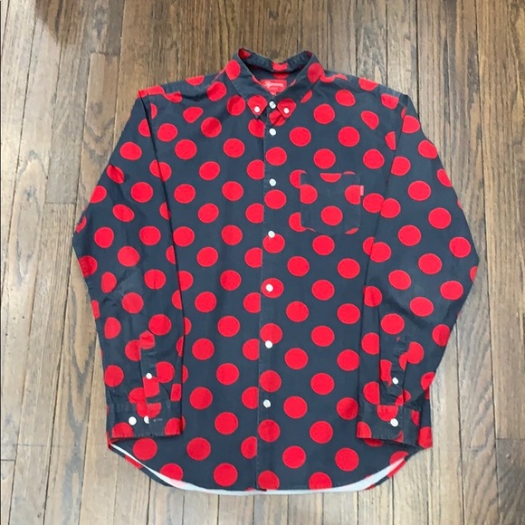 supreme polka dot shirt